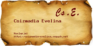 Csizmadia Evelina névjegykártya